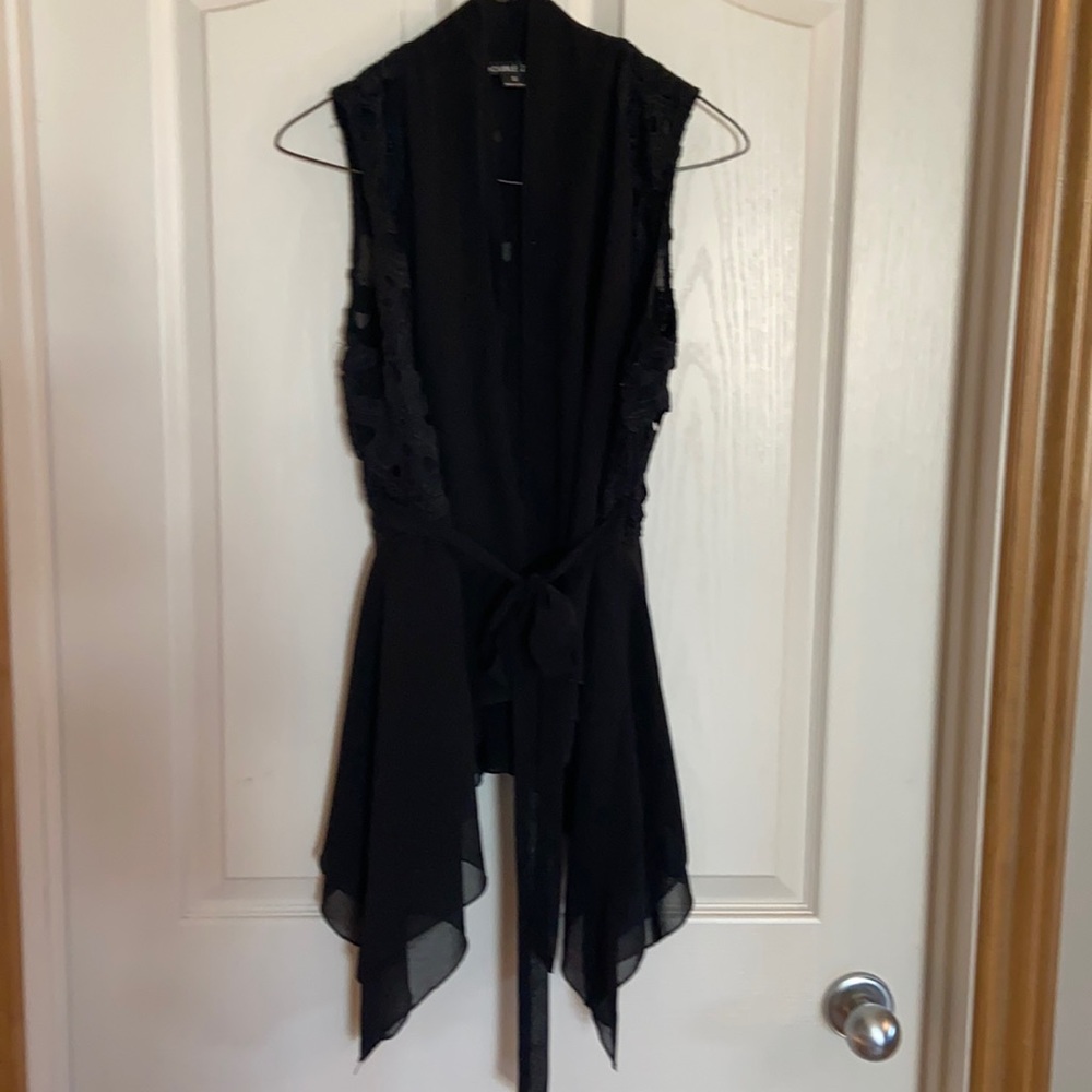 Embroidery Sheer Vest